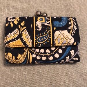 Vera Bradley Yellow and Blue Paisley Walket